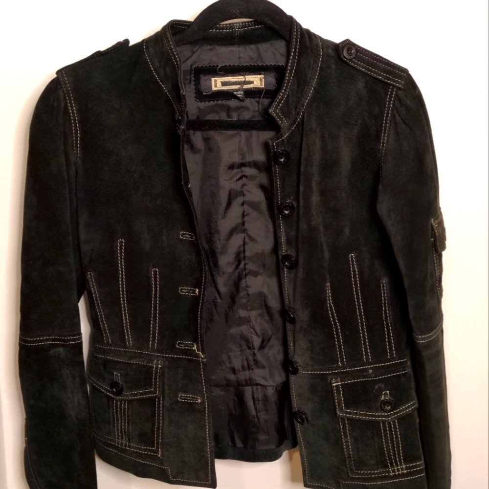 Y2K Genuine Leather Jacket